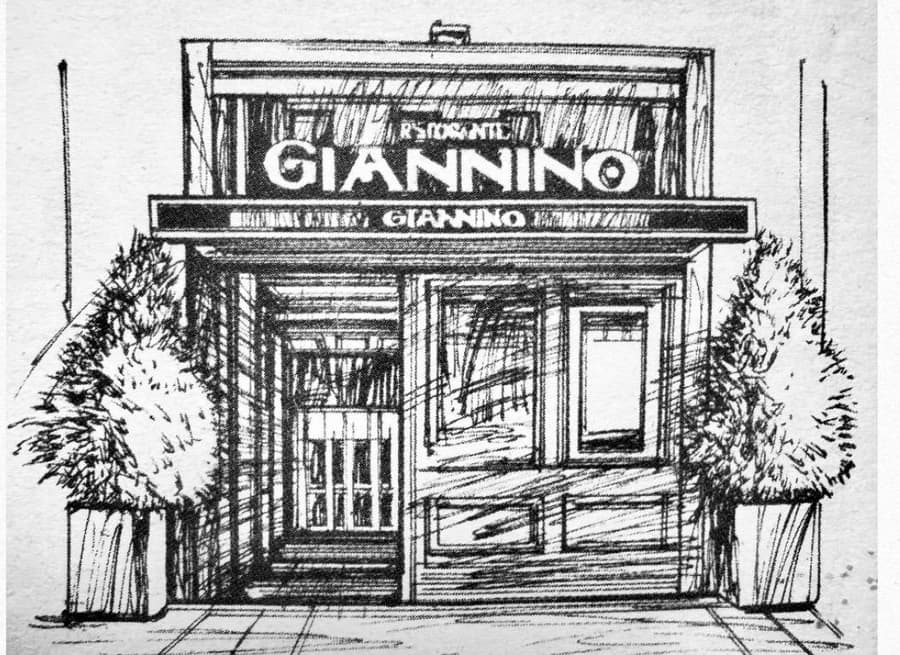 Illustration of the Giannino restaurant facade